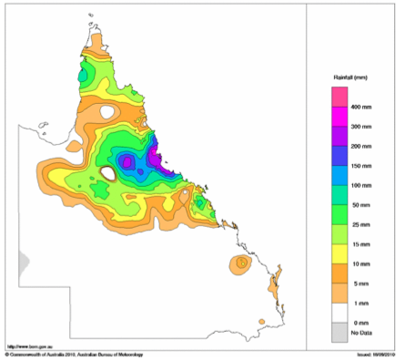 Cairns Cyclone 1927 - rainfall totals 11 Feb